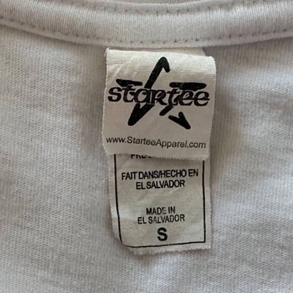 Ed Sheeran T-Shirt Tee S White Tour Concert Orange Hair Outline Silhouette EUC - Picture 4 of 6